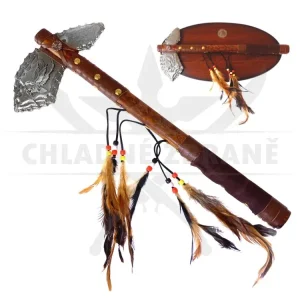 Indiánský tomahawk "AMERICAN EAGLE" s dřevěnou plaketou - II. Jakost Rychlé Dodání