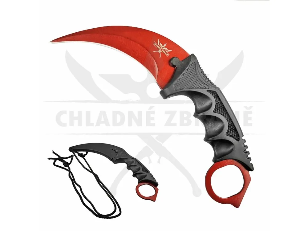 Karambit "CLAW OF T-REX" červený (CS GO edice) Víkendová Akce