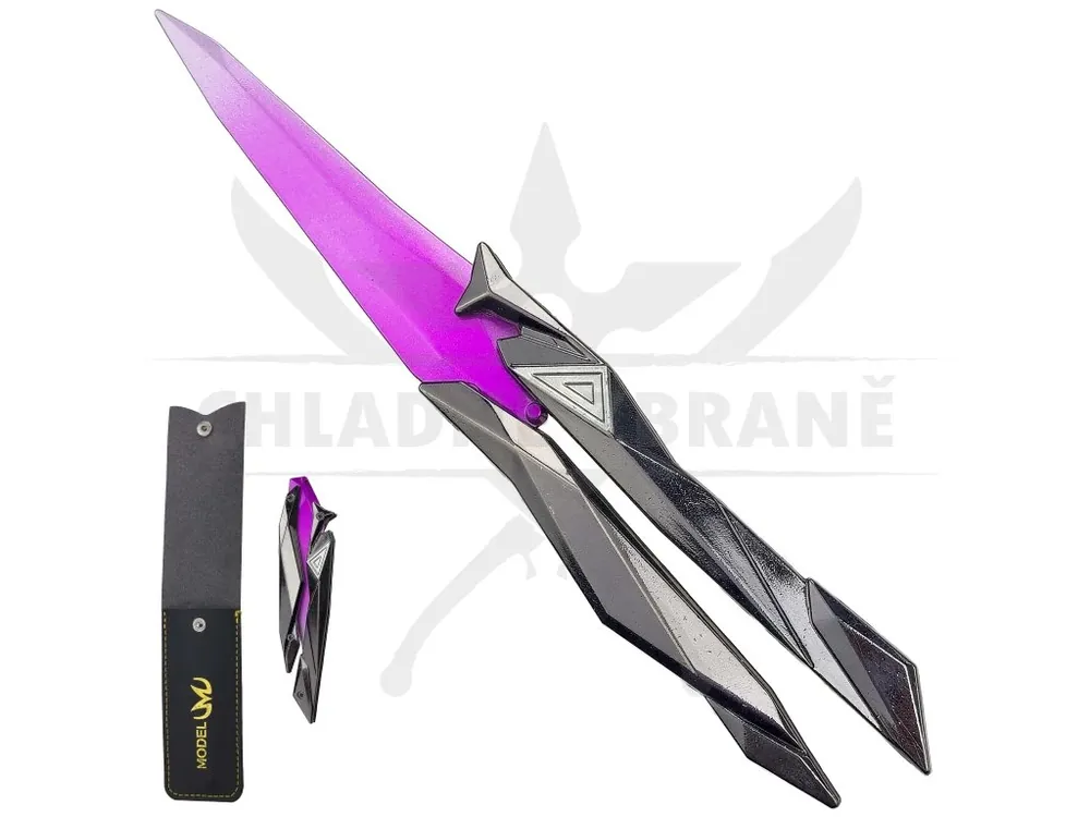 Kovový motýlek "SINGULARITY BUTTERFLY KNIFE" s pouzdrem - Valorant Sezónní Sleva