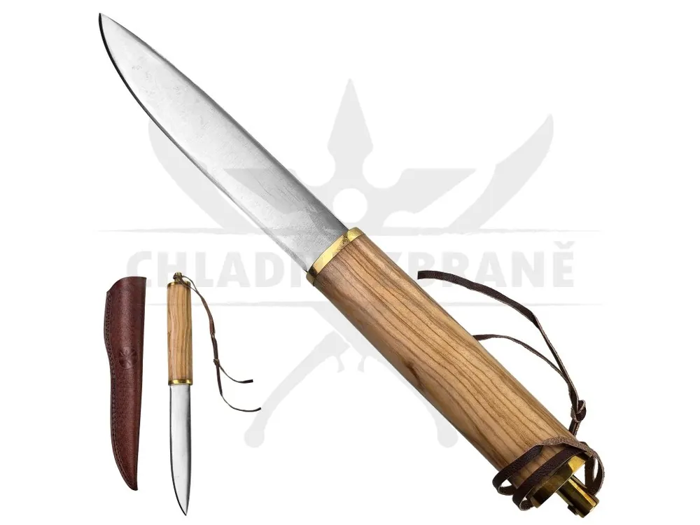 Hit Sezóny Krátký Vikingský Sax "SON OF THE NORTH" s koženým pouzdrem