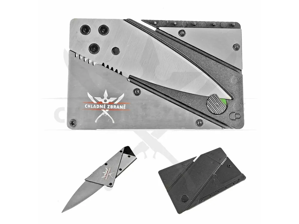Speciální Cena Kreditkový nůž/čepel "COLD WEAPONS" kovová verze!