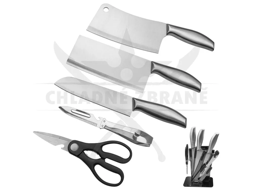 Super Cena Kuchyňská sada "STAINLESS SET" se stojánkem