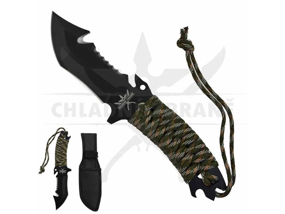 Koupit Online Lovecký nůž "BUSHCRAFT EDC" s pouzdrem (I VRHACÍ!)
