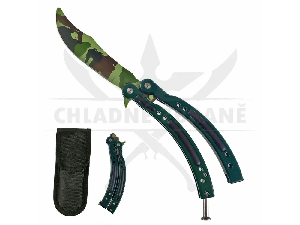 Luxusní balisong "COUNTER STRIKE ARMY" Army edition Pouze Dnes