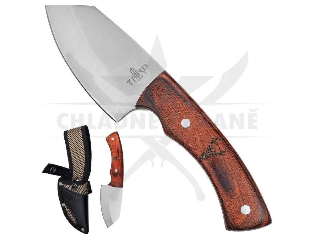 Speciální Cena Malý pevný nůž "PAKKA CHOPPER" s pouzdrem