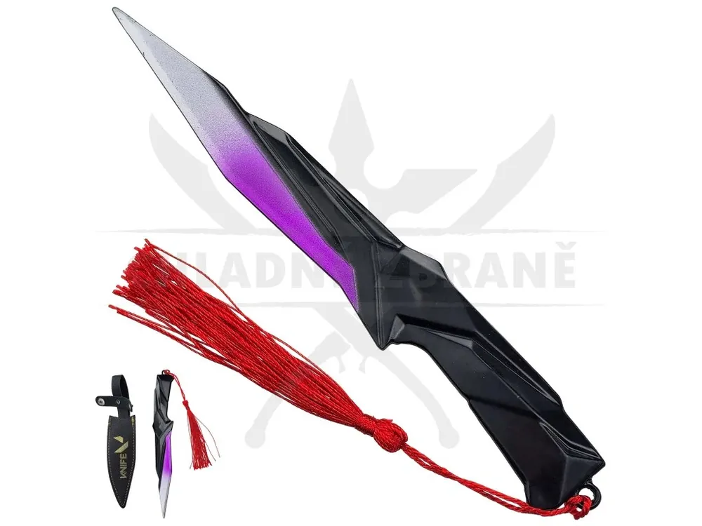 Tovární Cena Malý pevný nůž "SINGULARITY KNIFE" s pouzdrem - Valorant