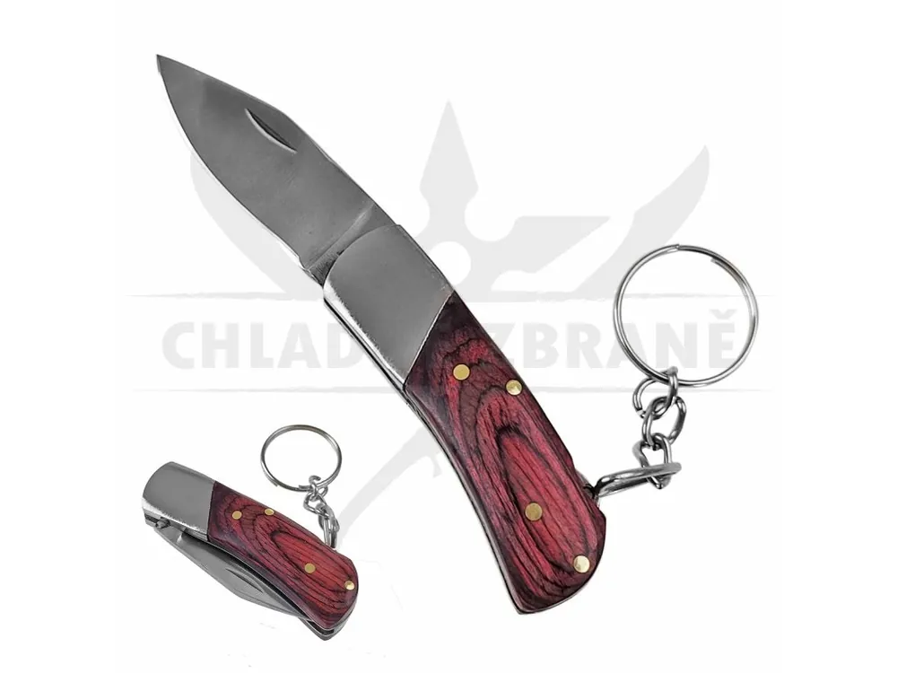 Sleva Malý zavírací nůž "POINT ON KEY" se závěsem na klíče