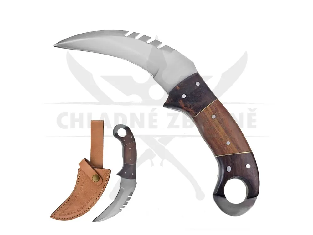 Masivní karambit "RAPTOR CLAW" s koženým pouzdrem Bezpečná Platba