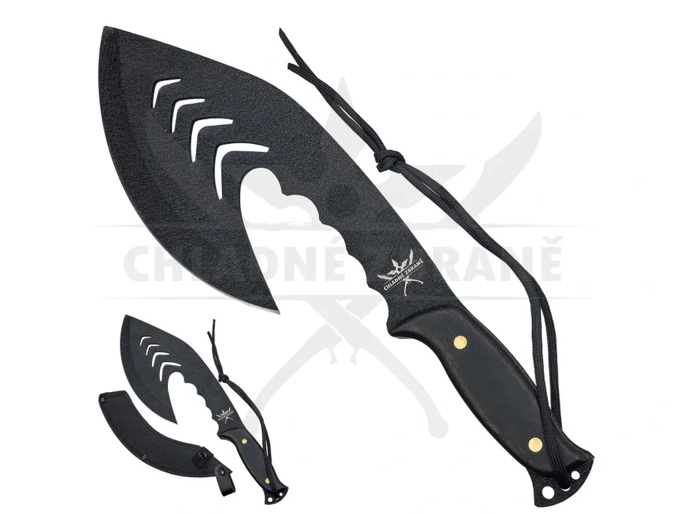 Masivní sekáček "OBSIDIAN CLEAVER" s pouzdrem Novinka