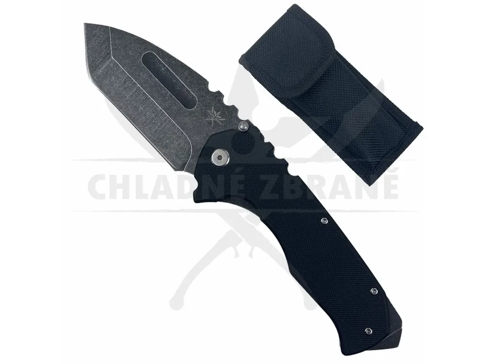 Masivní zavírací nůž "STONE BLACK" s pouzdrem Expresní Doručení