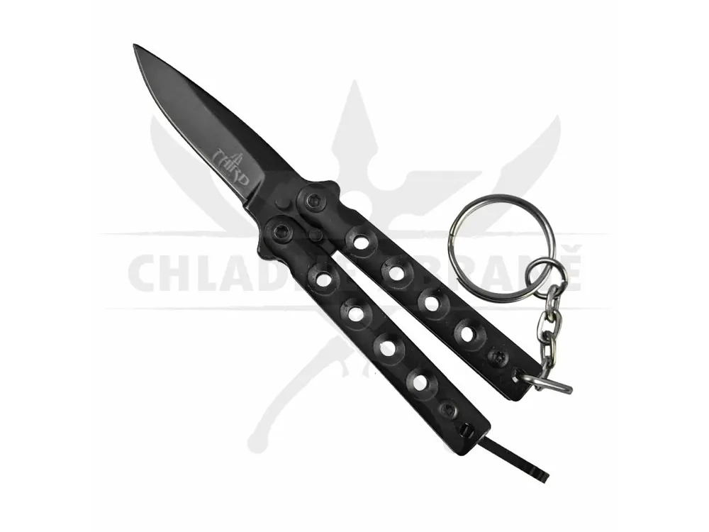 Výhodná Nabídka Mini Balisong "KEYCHAIN - BLACK"