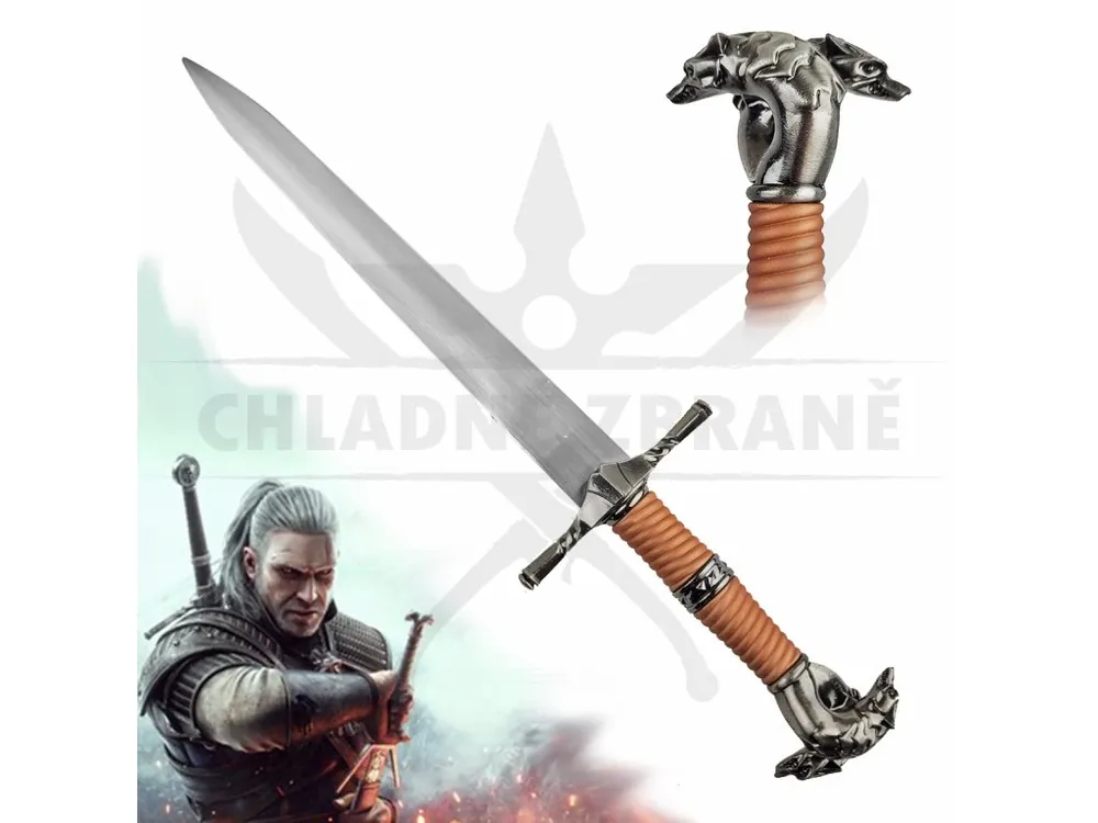 Sezónní Sleva Miniatura Zaklínačova meče/dýka "WITCHER‘S MINI SWORD"