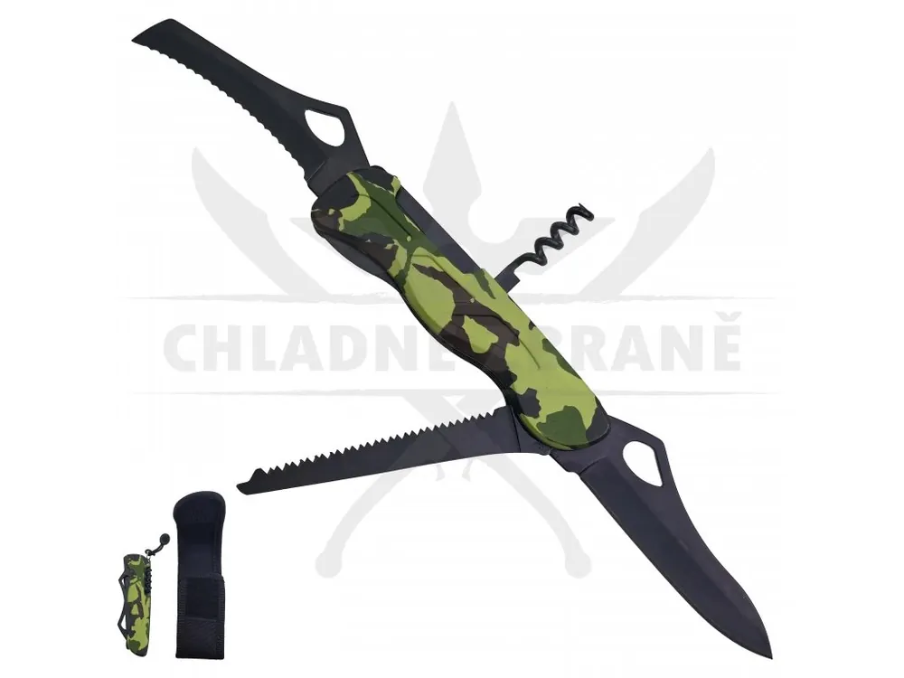 Multifunkční kapesní nůž "THREE BLADES ARMY" s pouzdrem Koupit Online
