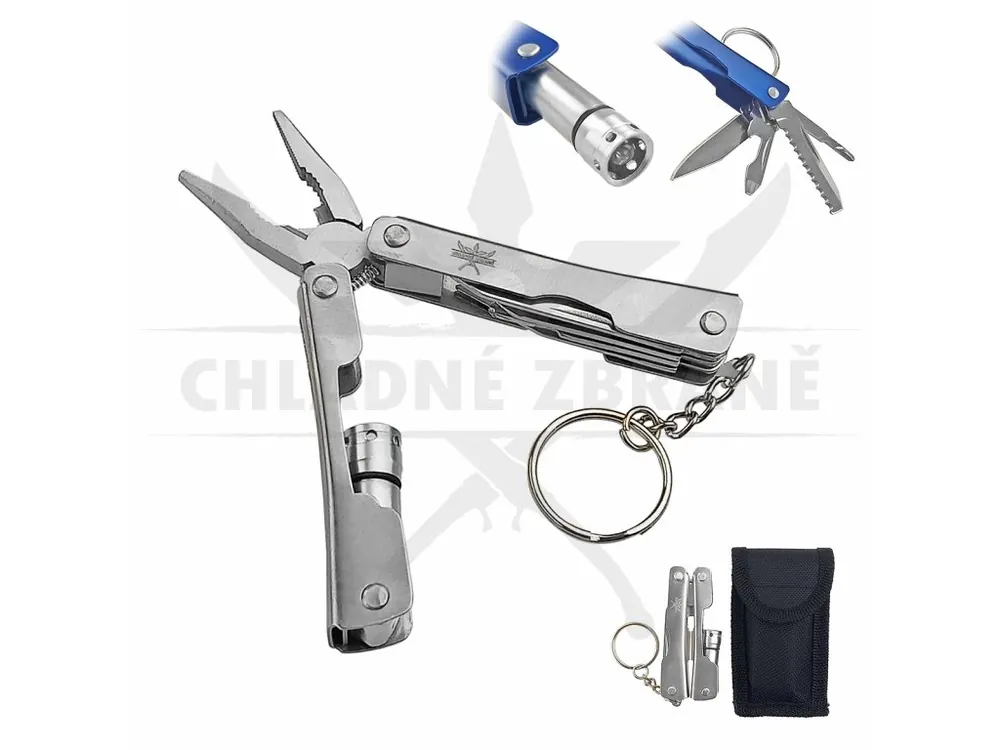 Multifunkční kleště "KEY PLIERS" na klíče - stříbrný Levný
