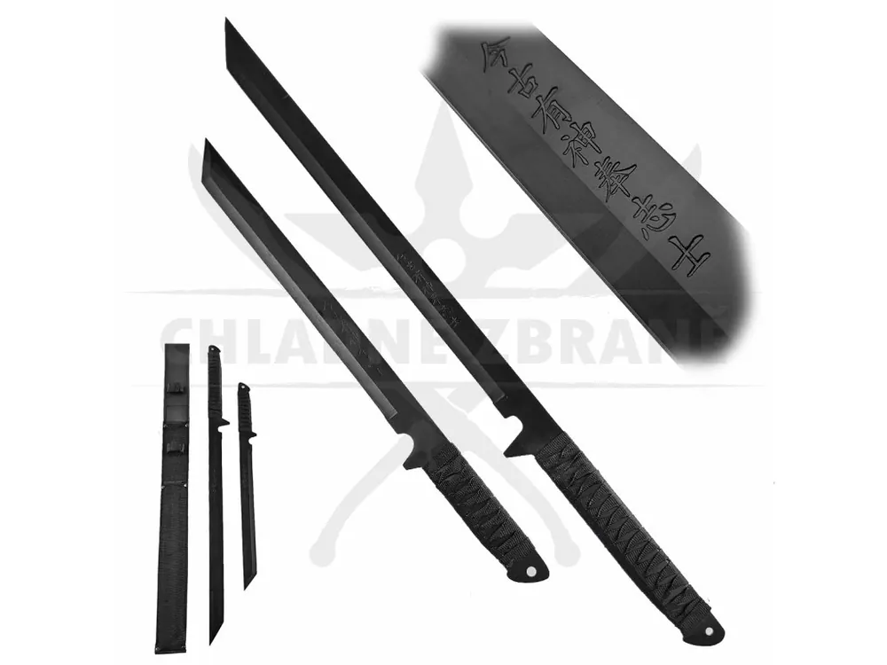 Ninja mačety "DUAL SHINOBI" 2 ks Autentický