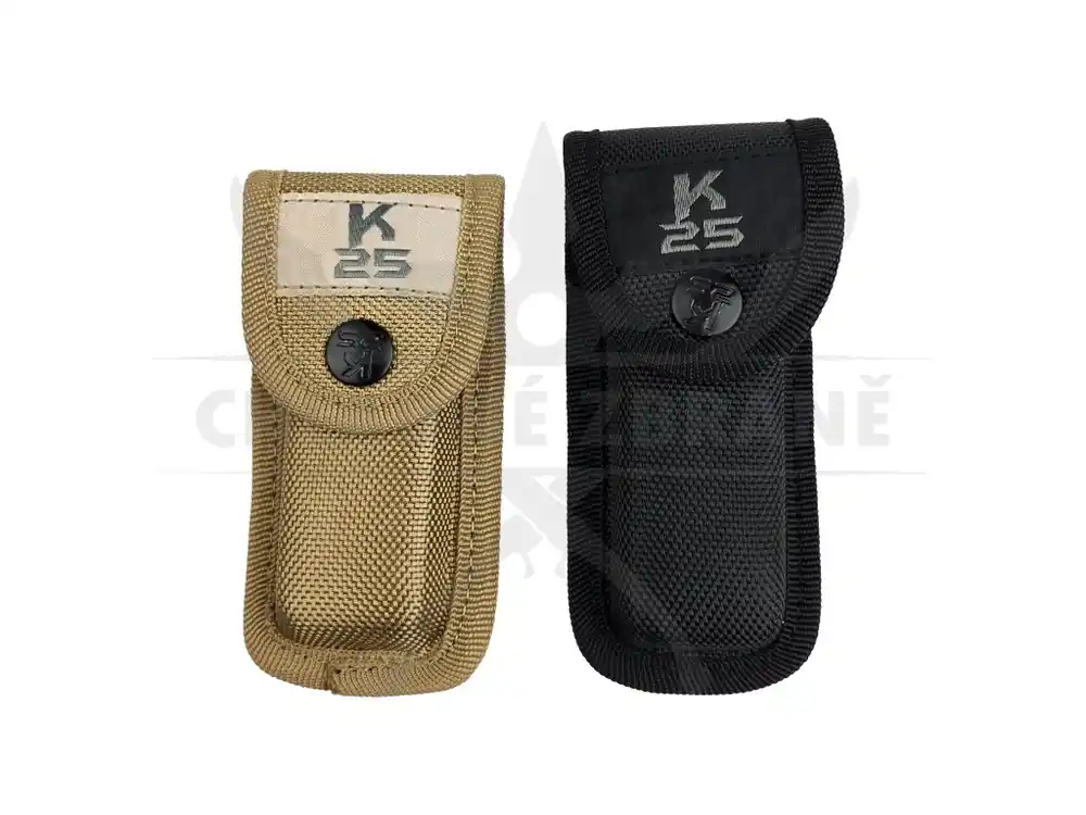 Ověřený Nylonové pouzdro K25 pro zavírací nůž ČERNÁ/PÍSKOVÁ