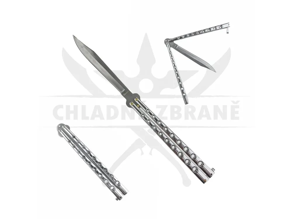 Obří balisong "GIANT MASTER" stříbrný Ihned K Objednání