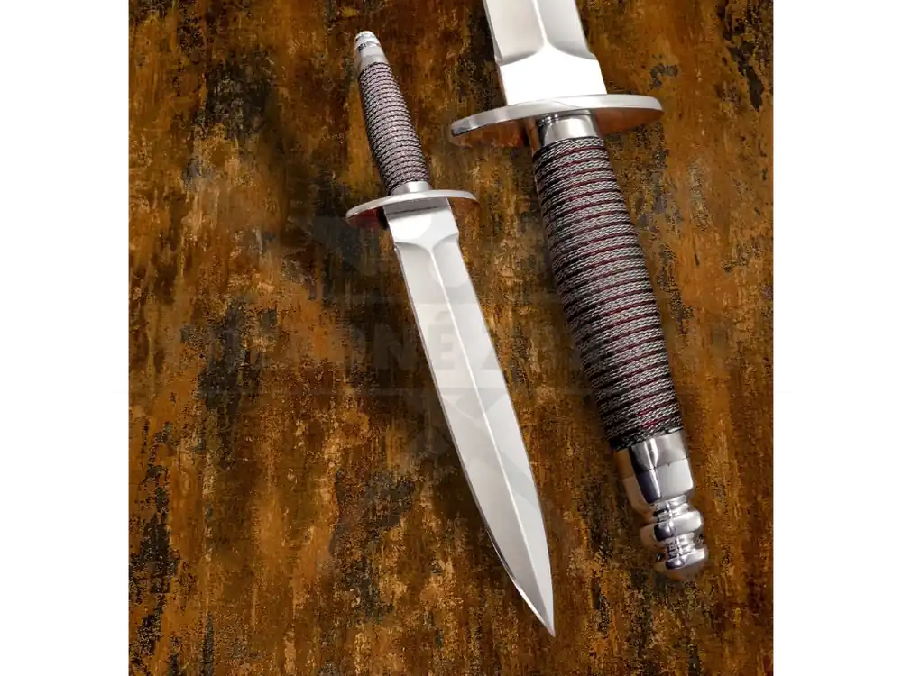 Ostrá dýka "WIREBOUND DAGGER" s koženým pouzdrem Oblíbený