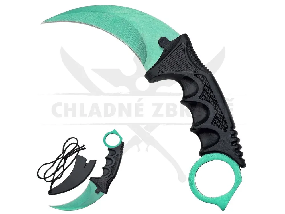 Ostrý karambit "JADE SLASHER" s pouzdrem Horká Nabídka