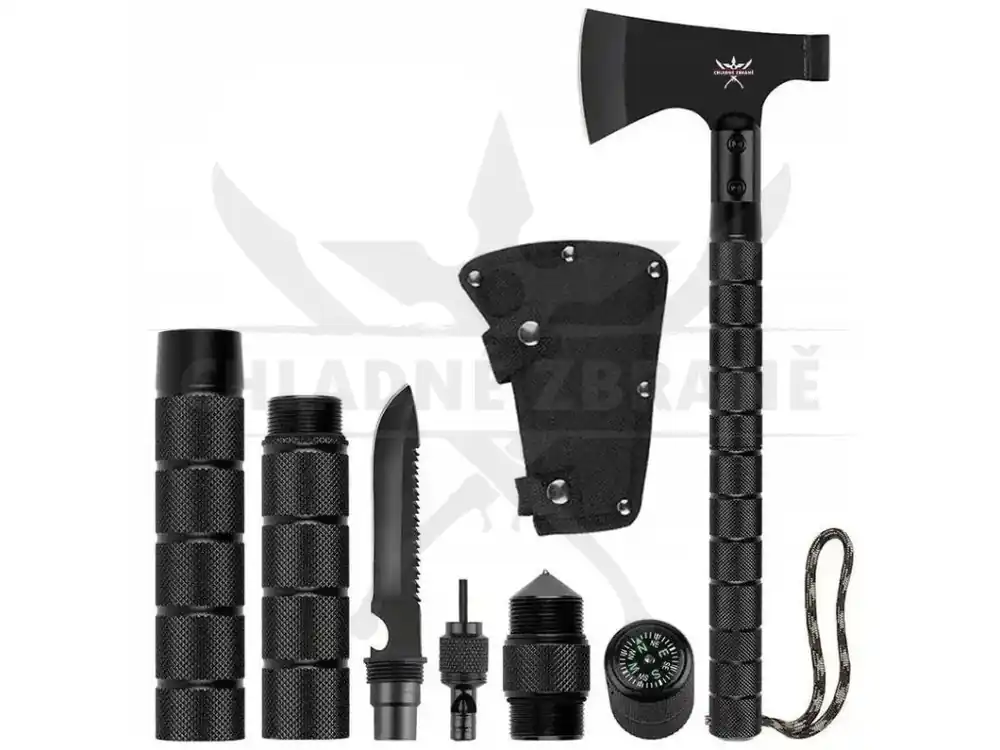 Rychlé Dodání Outdoorová sekera "CAMPING MASTER" 10in1!