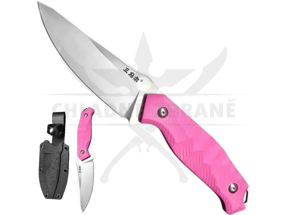 Cenová Bomba Pevný nůž "SRM S718-3 PINK LADY" s kydexovým pouzdrem