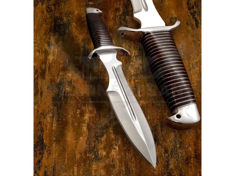 Pevný nůž "STEEL RANGER" s koženým pouzdrem Pouze Dnes