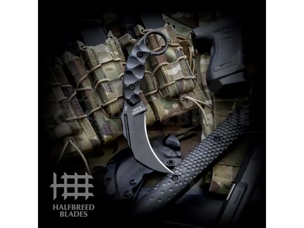 Časově Omezené Pevný taktický karambit "CQB-02 TALON BLACK"