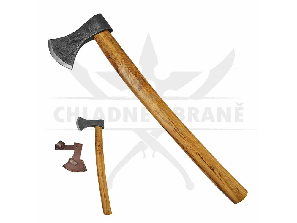 Slovanská sekera "LUMBERMAN" s koženým pouzdrem Speciální Cena