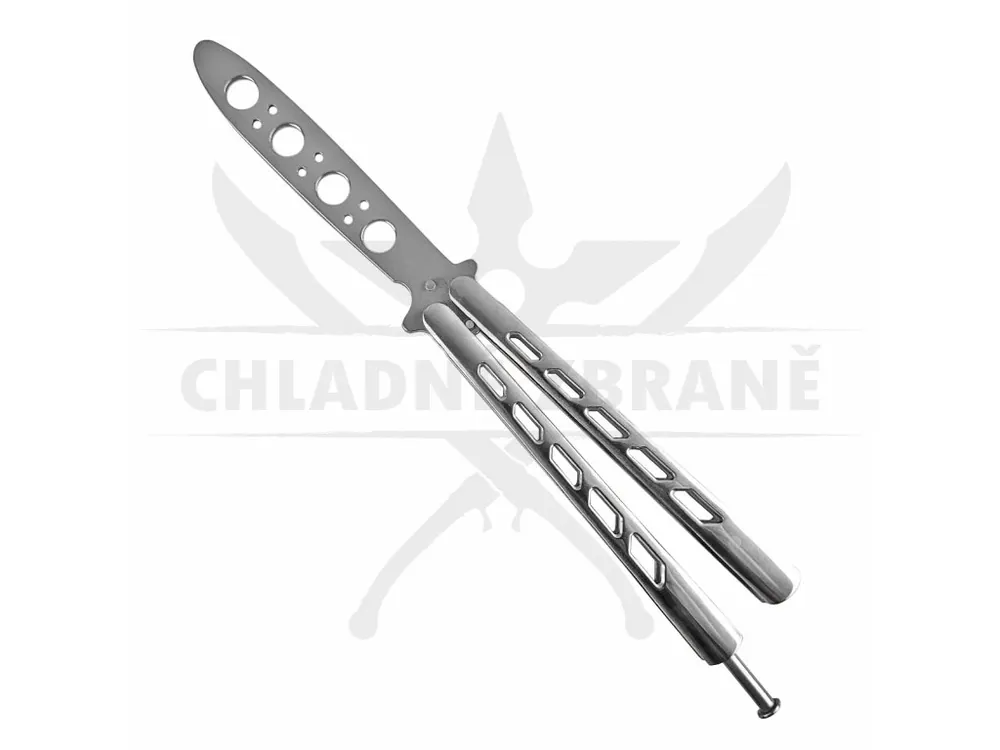 Hit Sezóny Tréninkový Balisong "SILVER PRACTICE" tupý