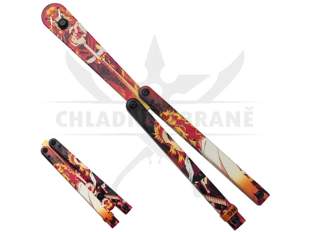 Tréninkový motýlek "FLAME HASHIRA RENGOKU" - Demon Slayer Akční Nabídka