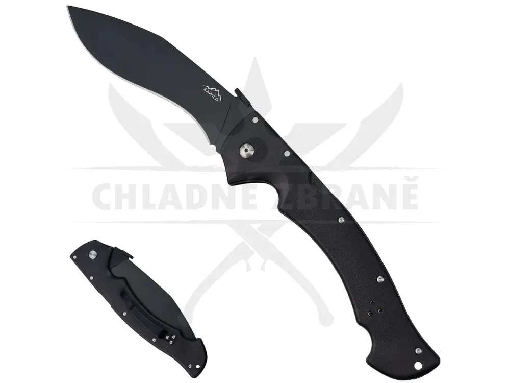 Sleva Velký zavírací nůž "RAWILD BLACK" s klipem