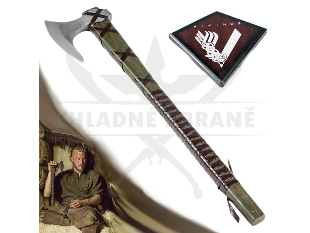 Vikingská sekera "AXE OF RAGNAR LOTHBROOK" Vikings Must-Have