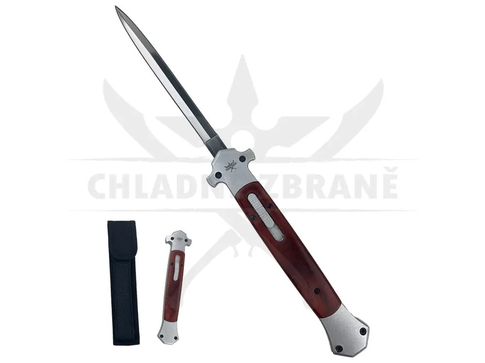 Vystřelovací OTF nůž "SILVERWOOD STILETTO" s pouzdrem Rychlé Dodání