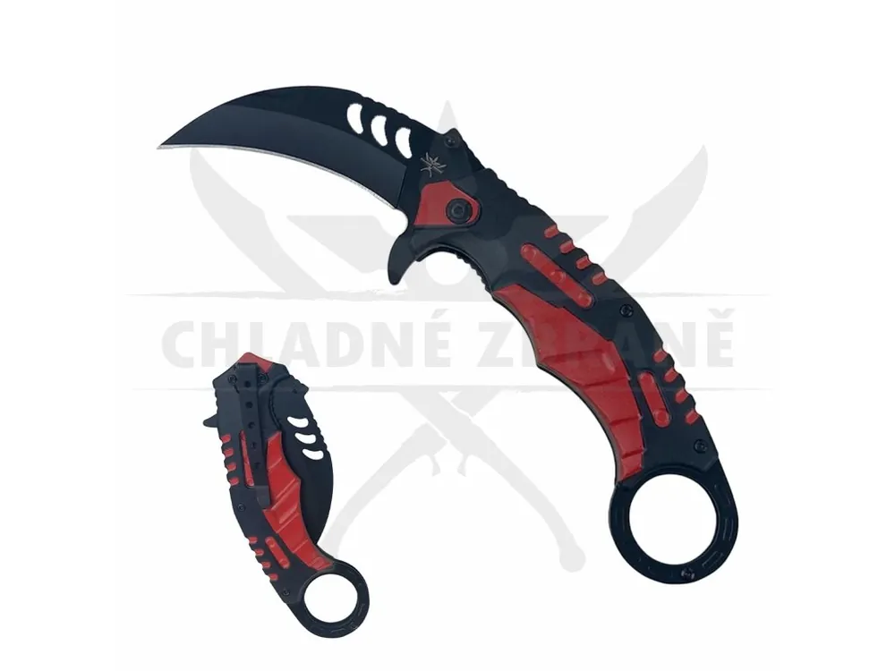 Zavírací karambit "LIGHT REDNESS" s klipem Finální Výprodej