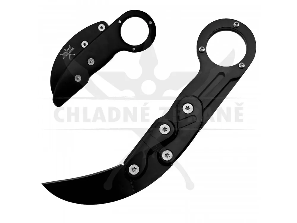 Zavírací karambit "MECHA ARMS" černý Nízká Cena