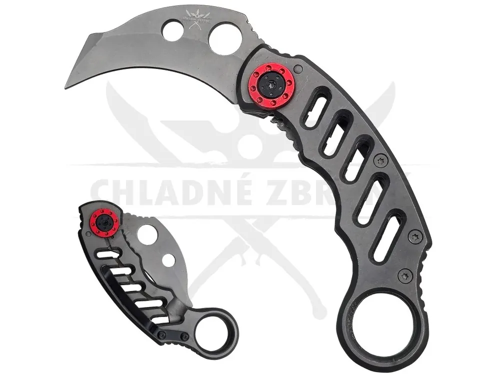 Zavírací karambit "SKELETONIZED VORTEX" s klipem Výhodná Nabídka