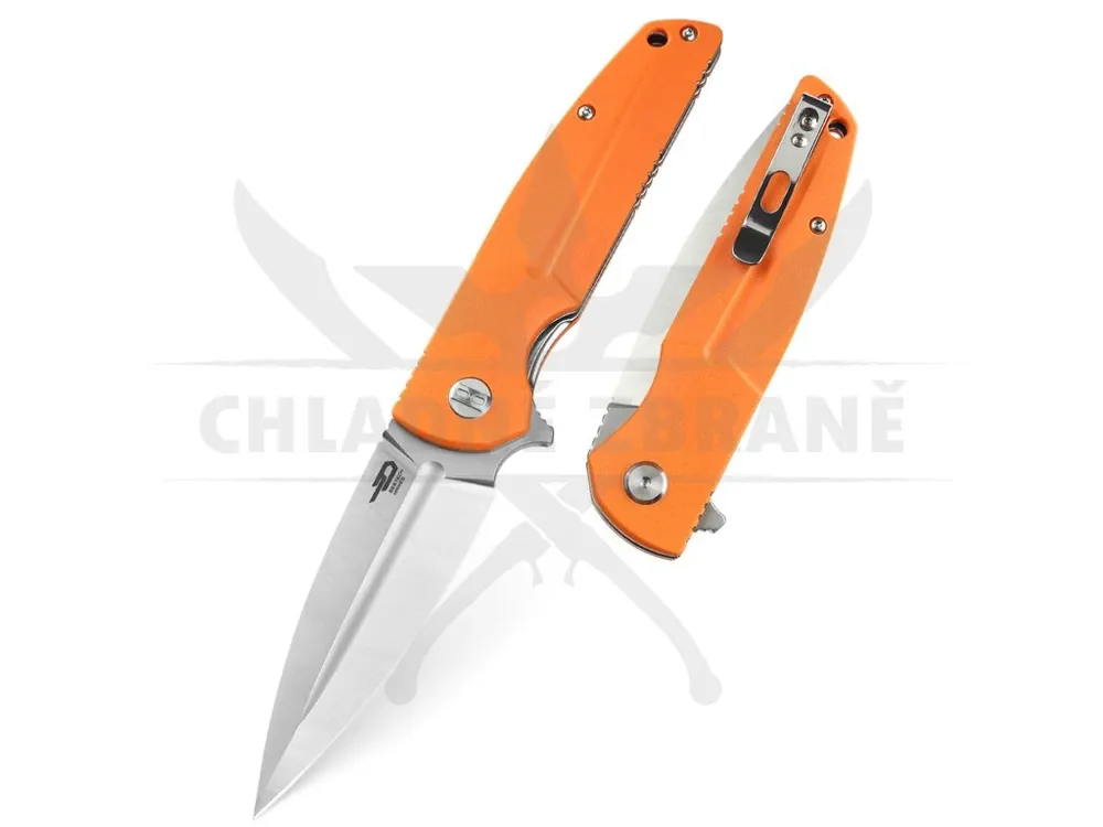 Hit Sezóny Zavírací nůž BESTECH "Fin" BG34B-1 Orange G10