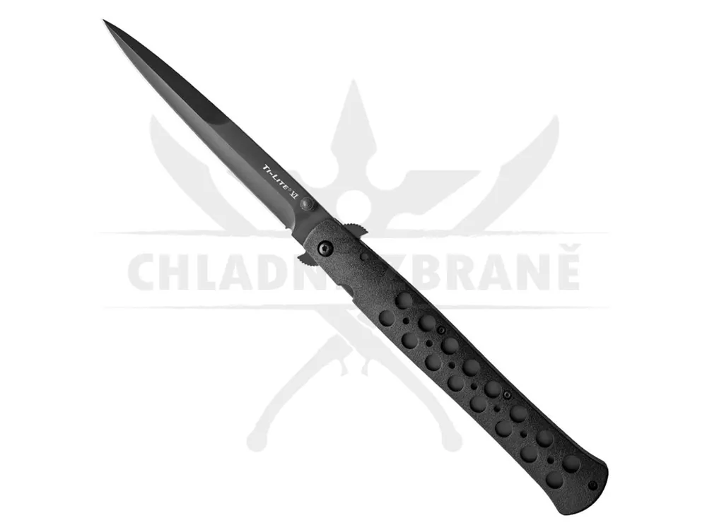 Zavírací stiletto nůž "TI-LITE LINERLOCK BLACK" Cold Steel Nízká Cena