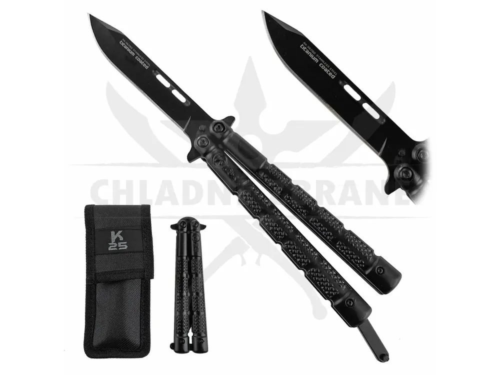 Černý Balisong "NIGHT ASSASSIN" Nejprodávanější