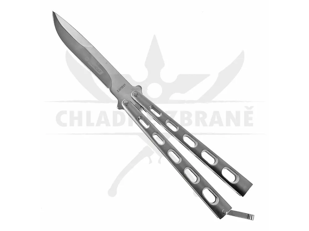 Poslední Šance Motýlek "KANDAR SILVER" matný