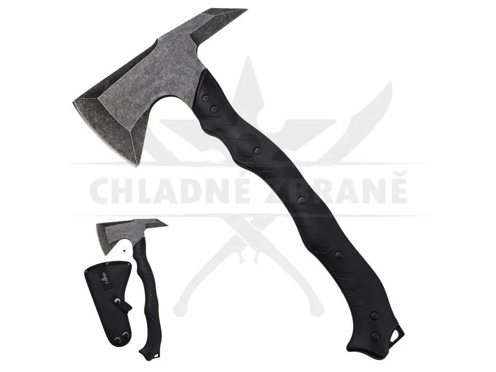 Outdoorová sekera "STONEWASHED BLADE" s pouzdrem Cenově Výhodný