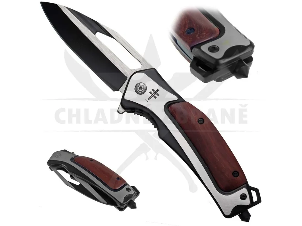 Nejlepší Volba Poloautomatický nůž "LUXURY EDC" s hrotem na sklo