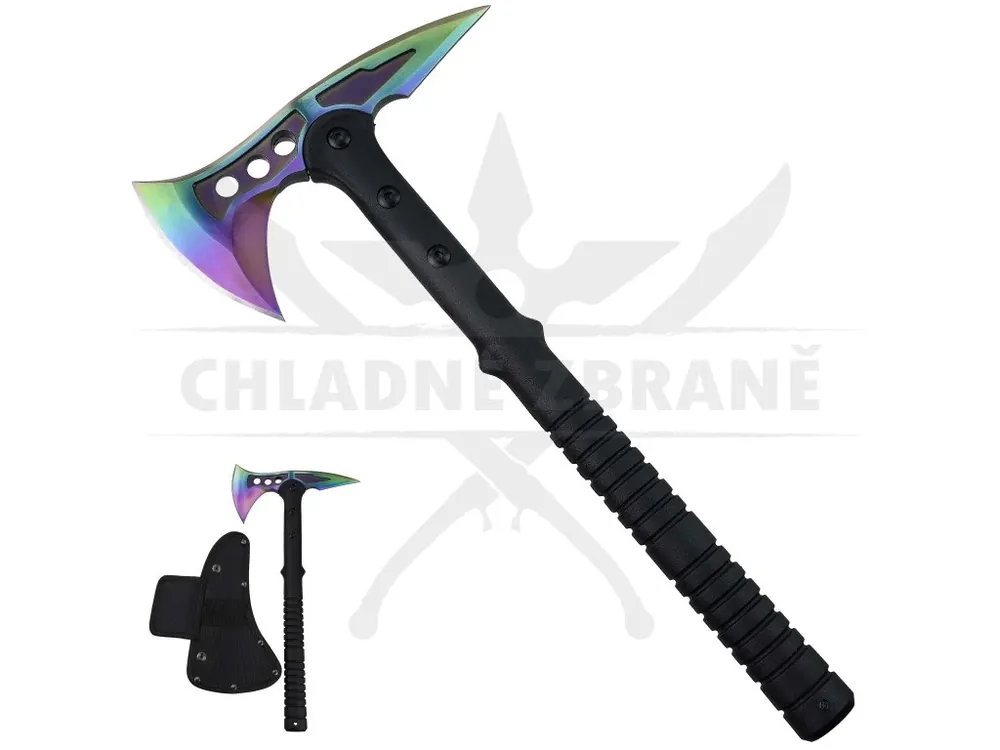 Expresní Doručení Taktická sekera "RAINBOW TOMAHAWK" s pouzdrem