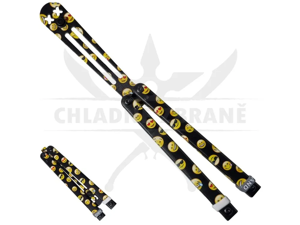 Tréninkový balisong "LOVE EMOJIS" Tovární Cena