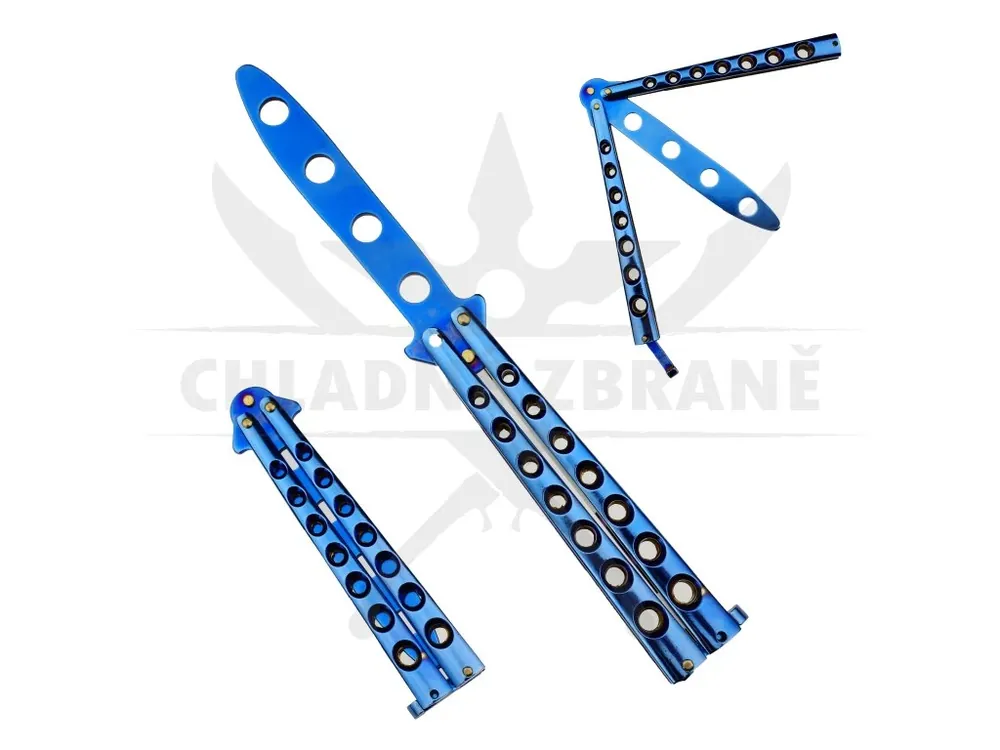 Tréninkový Balisong "PLASMA" modrý Ověřený