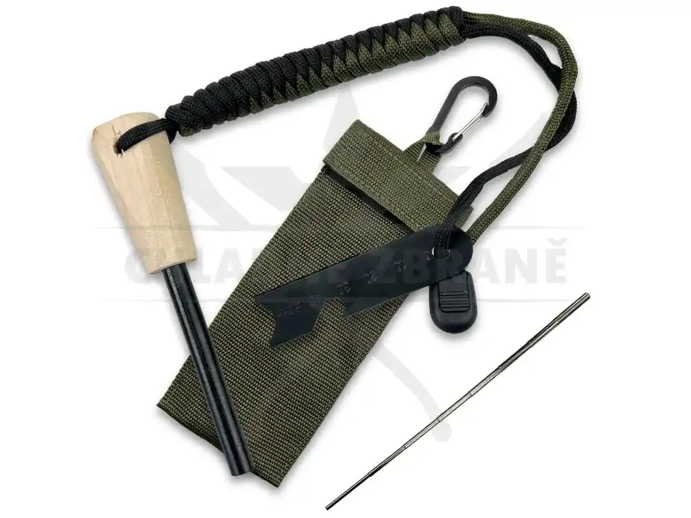 Sada pro rozdělání ohně "FIRESTARTER GREEN" Ověřený