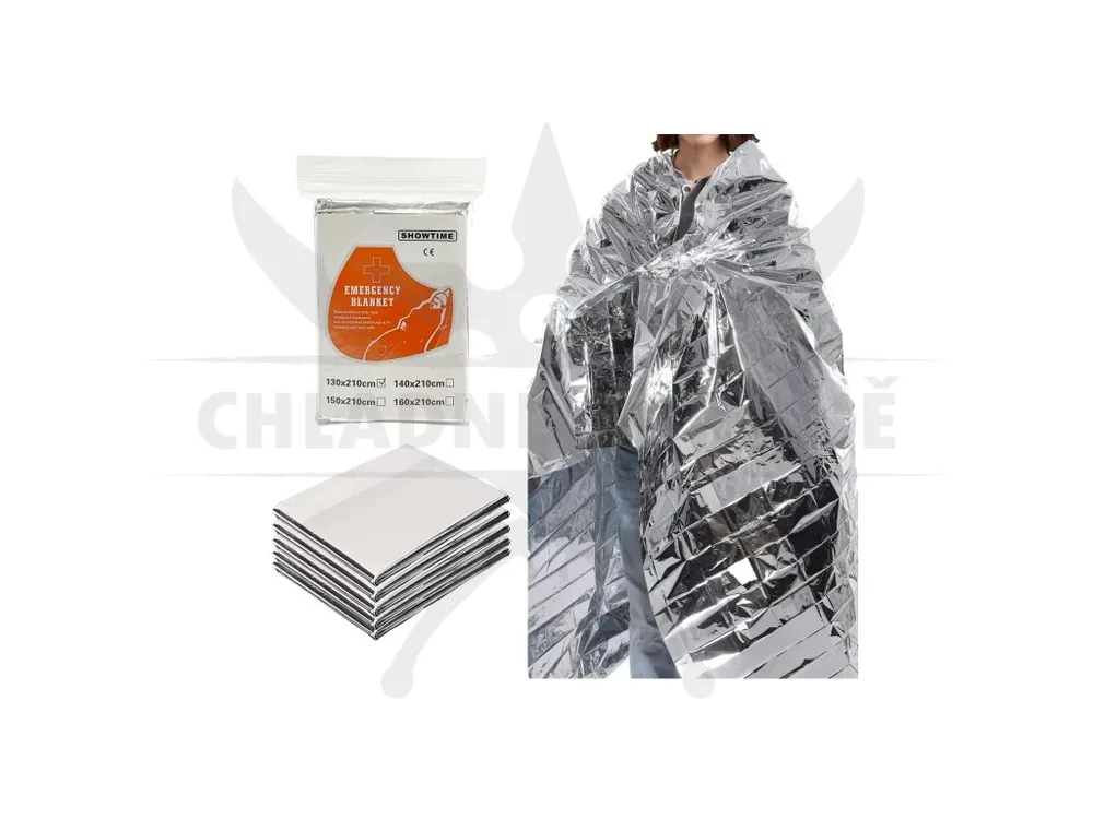 Dokud Zásoby Vydrží Záchranná izotermická fólie "EMERGENCY BLANKET" 130x210 cm