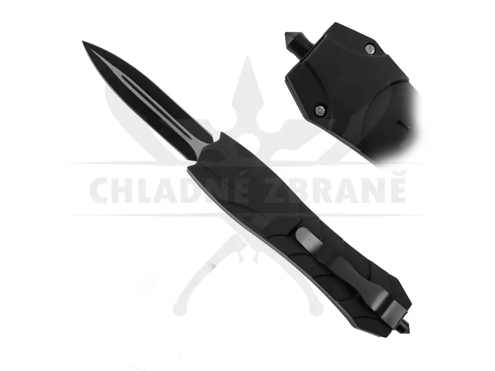 Čelní vystřelovací nůž "SPEC.BLACK" Dokud Zásoby Vydrží