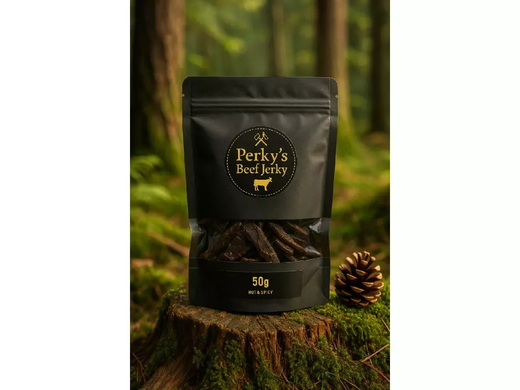 Perky‘s Jerky Sušené hovězí maso Hot & Spicy 50g Cenově Výhodný