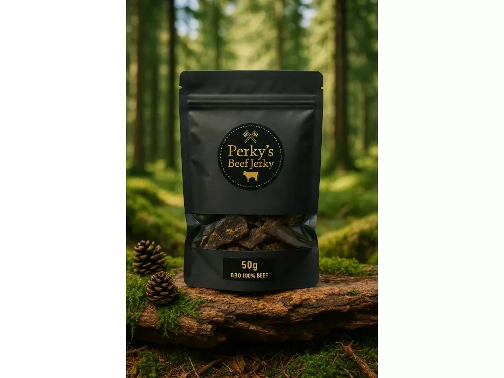 Výprodej Perky‘s Jerky Sušené hovězí maso BBQ 100% Beef 50g